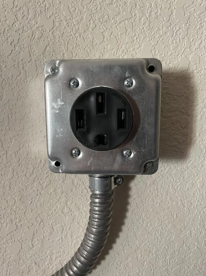 NEMA 14-50 outlet installed for Smart Home Electrical in Dupo